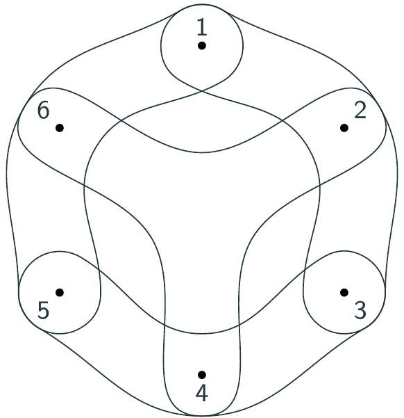 A 2-regular 3-uniform hypergraph